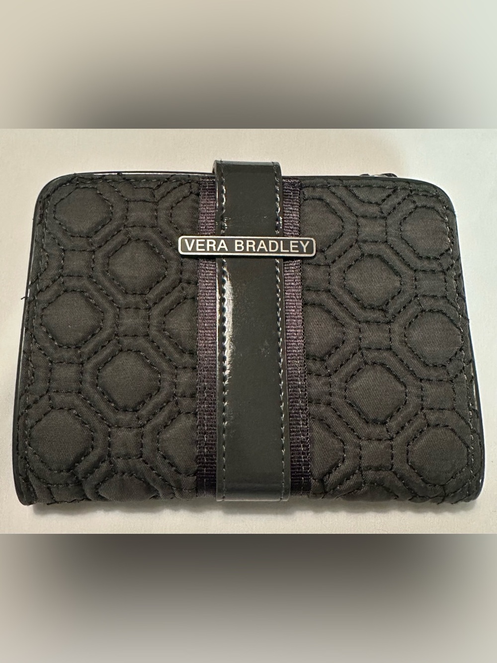 Vera Bradley Quilted Bifold Wallet-Gray